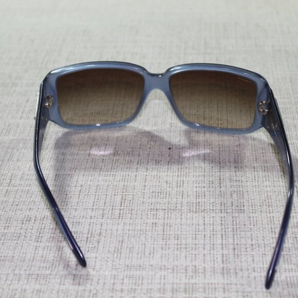 Prada Milano Top Gradient SPR 16L 57[]15 Translucent Blue Frames with Brown Lens - Picture 4 of 8